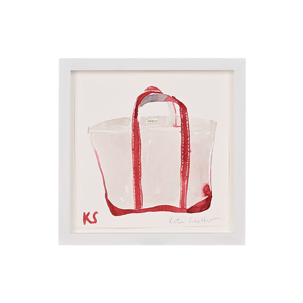Kate Schelter, LL Bean Boat & Tote Red