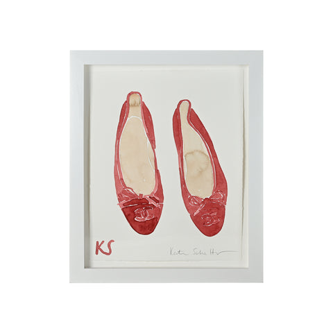 Kate Schelter, Chanel Ballet Flats Red