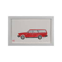 Kate Schelter, Red Volvo 240 Wagon