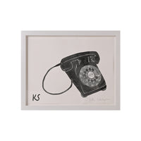 Kate Schelter, Rotary Dial Phone Black (Straight Cord)