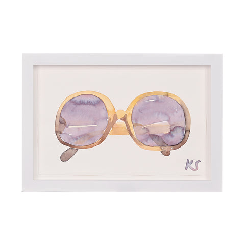 Kate Schelter, Vintage Dior Jackie O Sunglasses in Brown and Purple