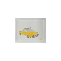 Kate Schelter, Volvo 240 Sedan Yellow Surfboard