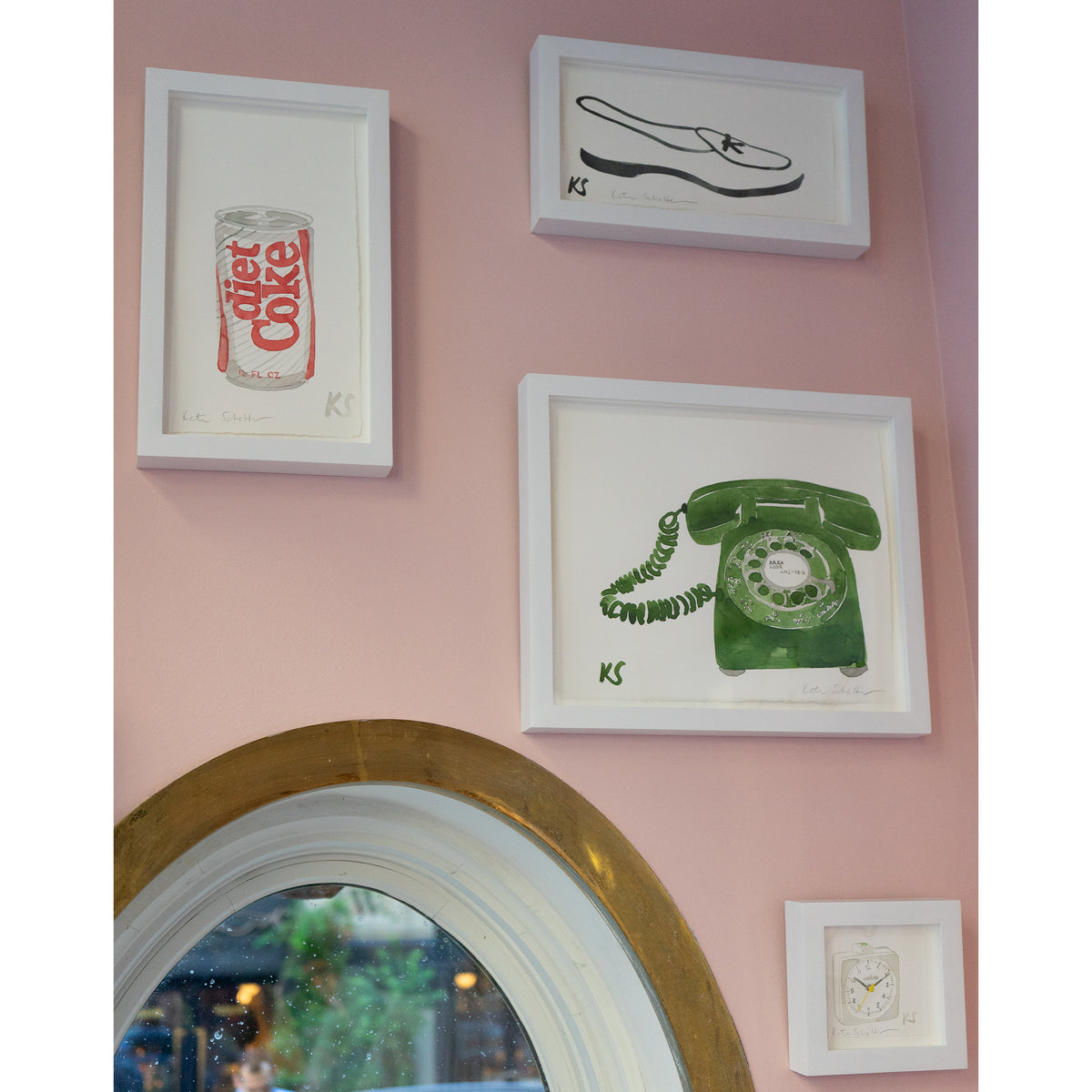 Kate Schelter, Belgian Shoe White Black Piping