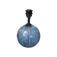 Crystal Ball Lamp in Smoke Blue with Splits and Olives