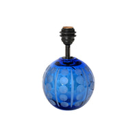 Crystal Ball Lamp in Cornflower Blue with Splits and Olives
