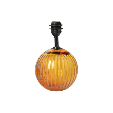 Crystal Ball Lamp in Amber with Splits