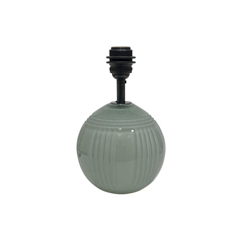 Crystal Ball Lamp in River Green with Splits and Rings