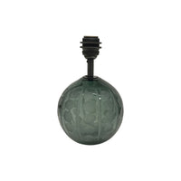 Crystal Ball Lamp in Smoke Green with Splits and Olives