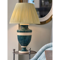 Jean Roger Large Mazarin Lamp in Nereids Glaze with Ivory Bands
