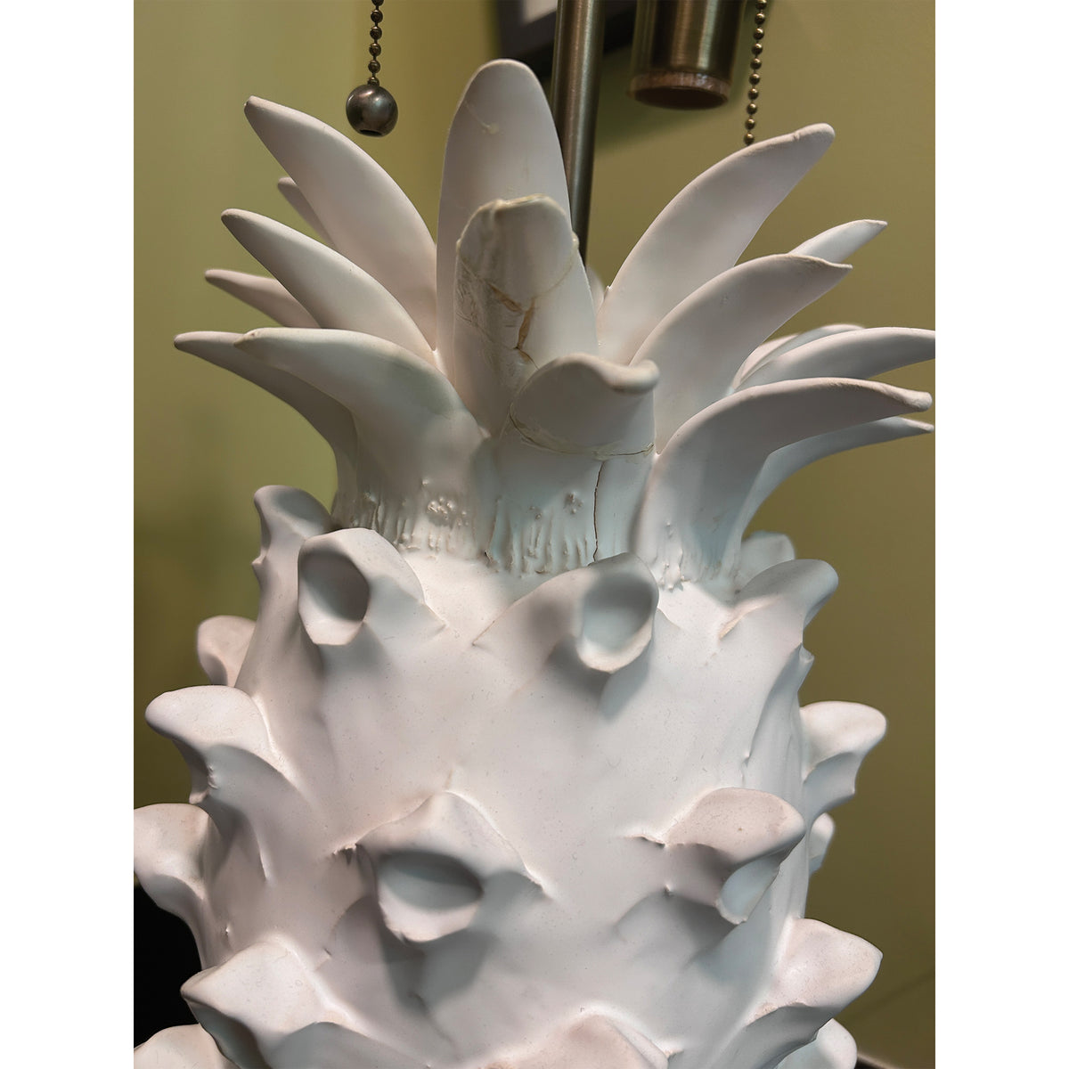 Jean Roger Pineapple Lamp in Matte White | Broken Leaves