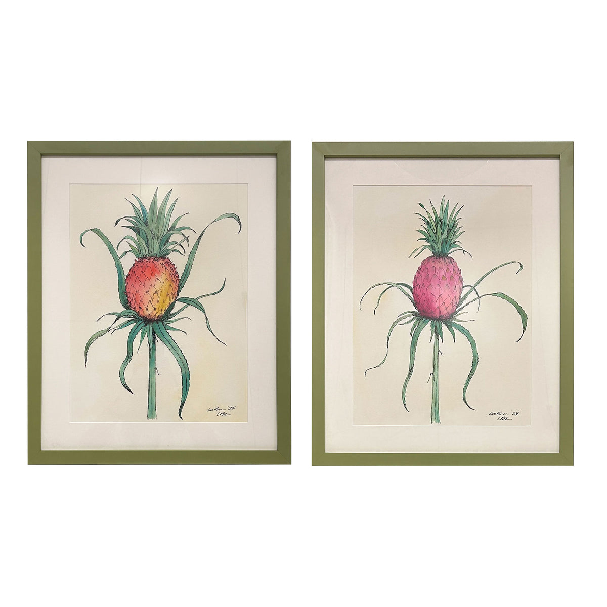 Lia Burke Libaire, Pair of Pineapples