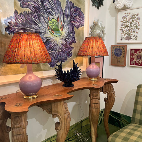 Pair of Lindsay Lamps in Thistle