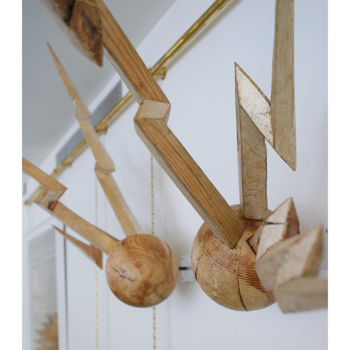 Pair of Ryusei Comets in Natural with Silver Leaf