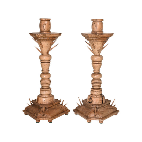 Pair of Rabat Candlesticks