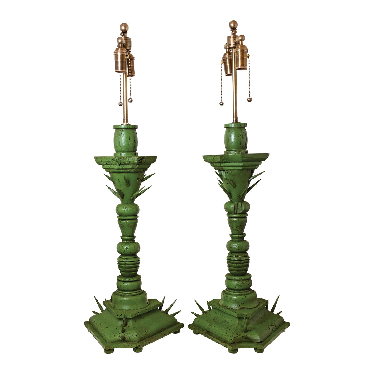Pair of Rabat Lamps in Green