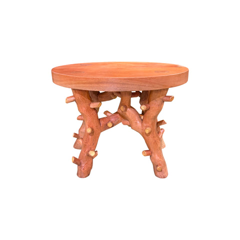 Shiga Table in Natural with Gold Leaf