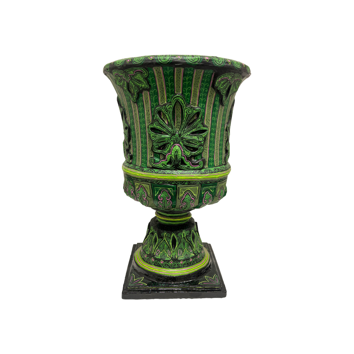 Mark Gagnon, Monumental Green Papier Mache Urn
