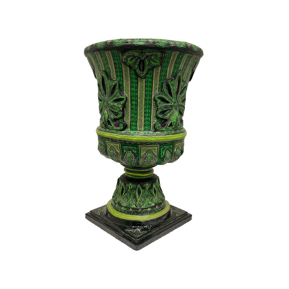 Mark Gagnon, Monumental Green Papier Mache Urn