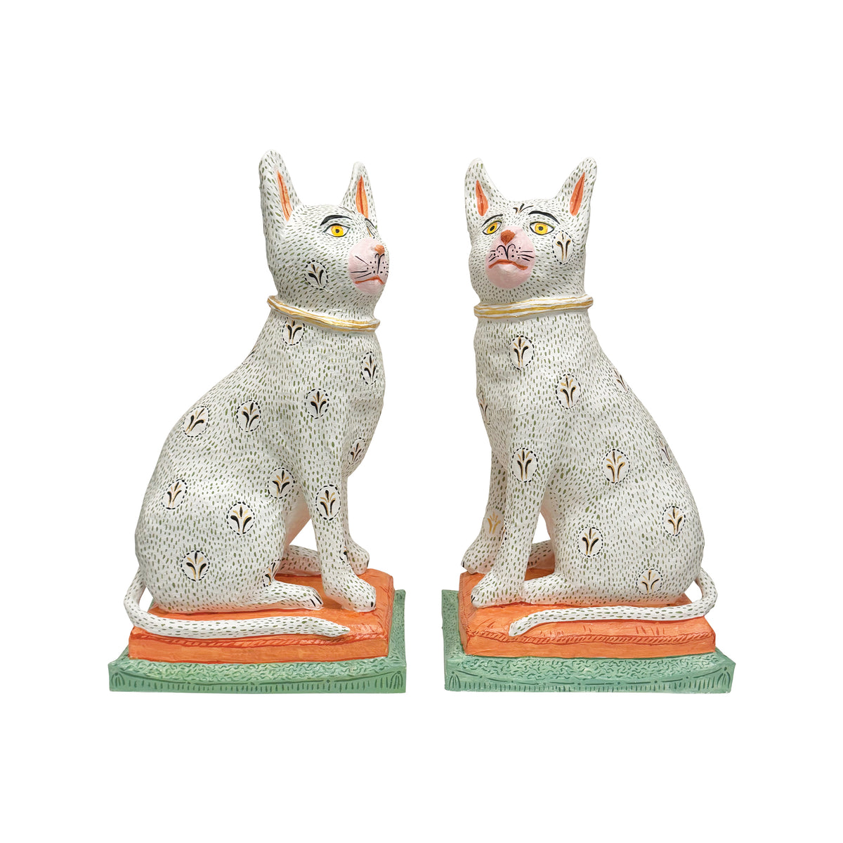 Mark Gagnon, Pair of Papier Mache Cats