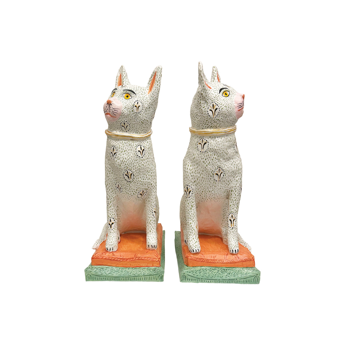 Mark Gagnon, Pair of Papier Mache Cats