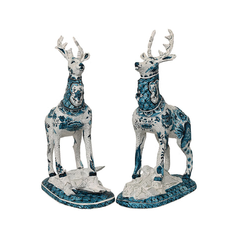 Mark Gagnon, Pair of Blue and White Stags