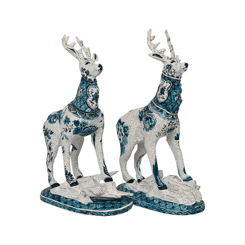 Mark Gagnon, Pair of Blue and White Stags
