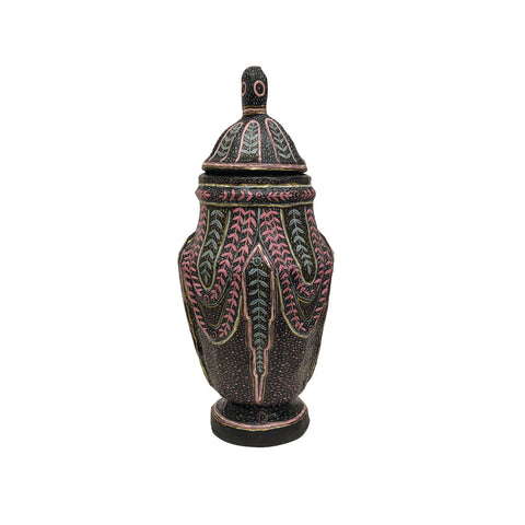 Mark Gagnon, Papier Mache Jar with Lid