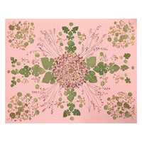Marian McEvoy, Collage of Ladies Mantle, Mulberry Leaves, Coral Bells and Nasturtium