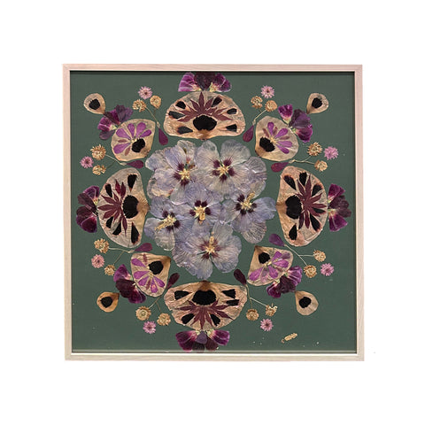 Marian McEvoy, Collage with Tulip Petals, Petunias, Clover, Hibiscus, Daisies and Poppy and Gerbera Petals