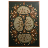 Marian McEvoy, Collage of Four Large Lotus Leaves Surrounded by Indian Almond and Magnolia Leaves and Sprouting Sprigs of Swamp Smartweed