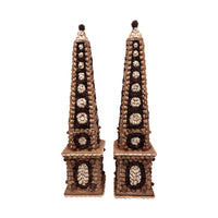 Marian McEvoy, Pair of Large Corkillage Obelisks