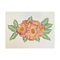 Marian McEvoy, Collage of Peony Petals with Green Ink Leaves