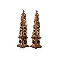 Marian McEvoy, Pair of Small Corkillage Obelisks