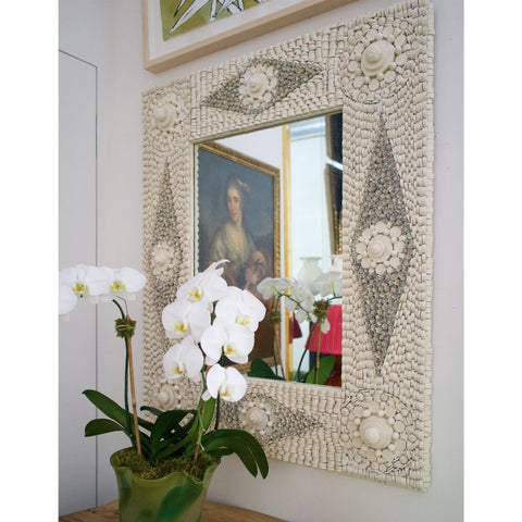White Corkillage Mirror