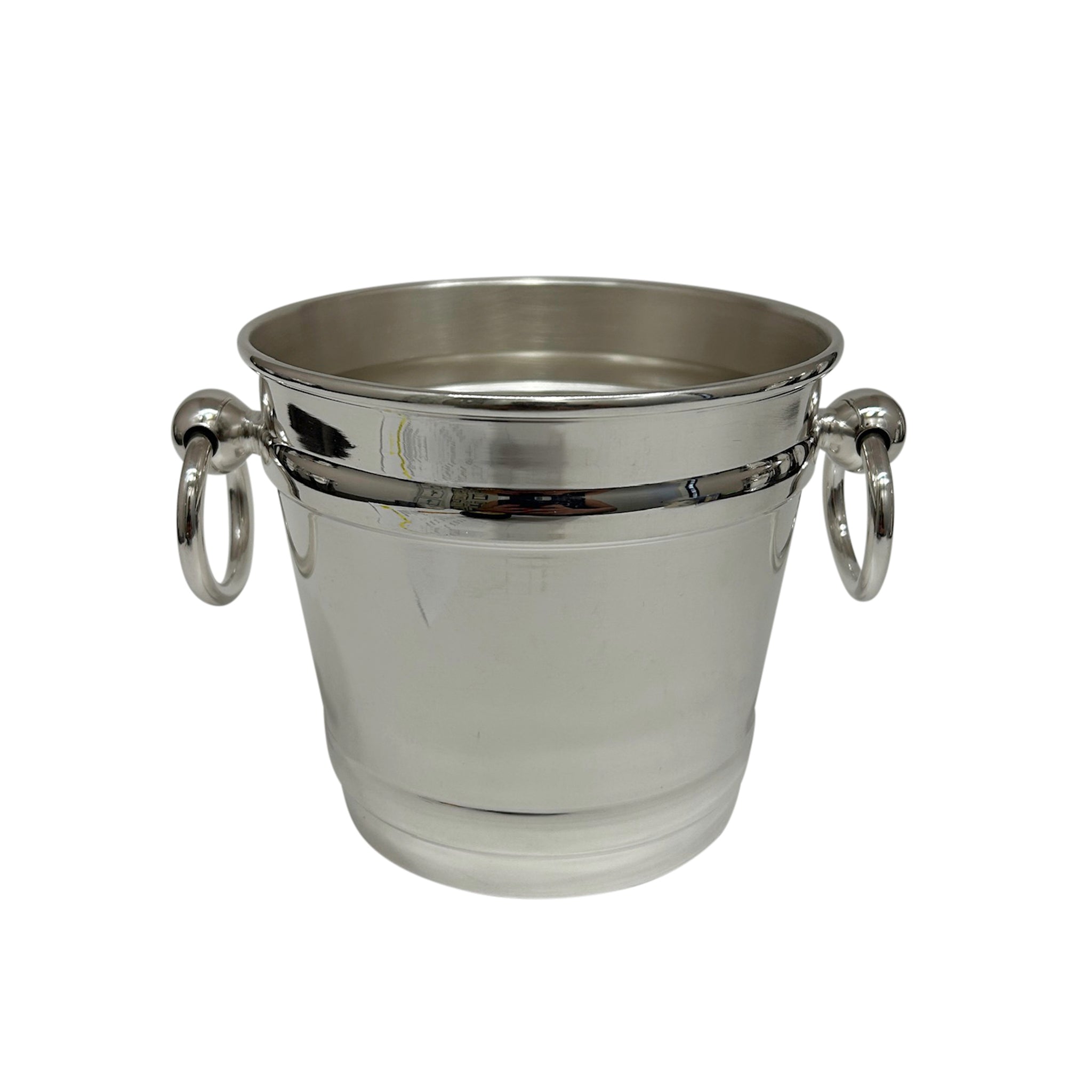 Mappin and Webb Silversmiths Vintage Ice Bucket with Ring Handles