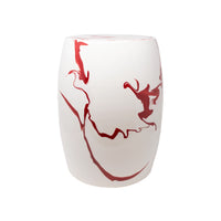 Medium Marbled Garden Stool