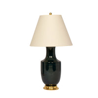 Pair of Ming Lamps in Peacock