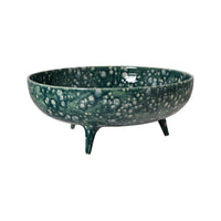 Bursty Blue Tripod Bowl
