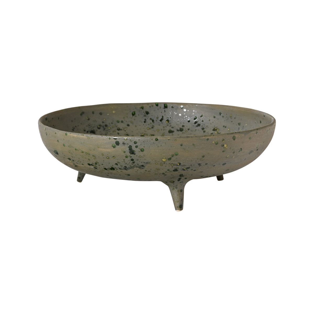 Slate Green Matte Tripod Bowl
