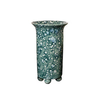 Ball Foot Vase in Bursty Blue Glaze