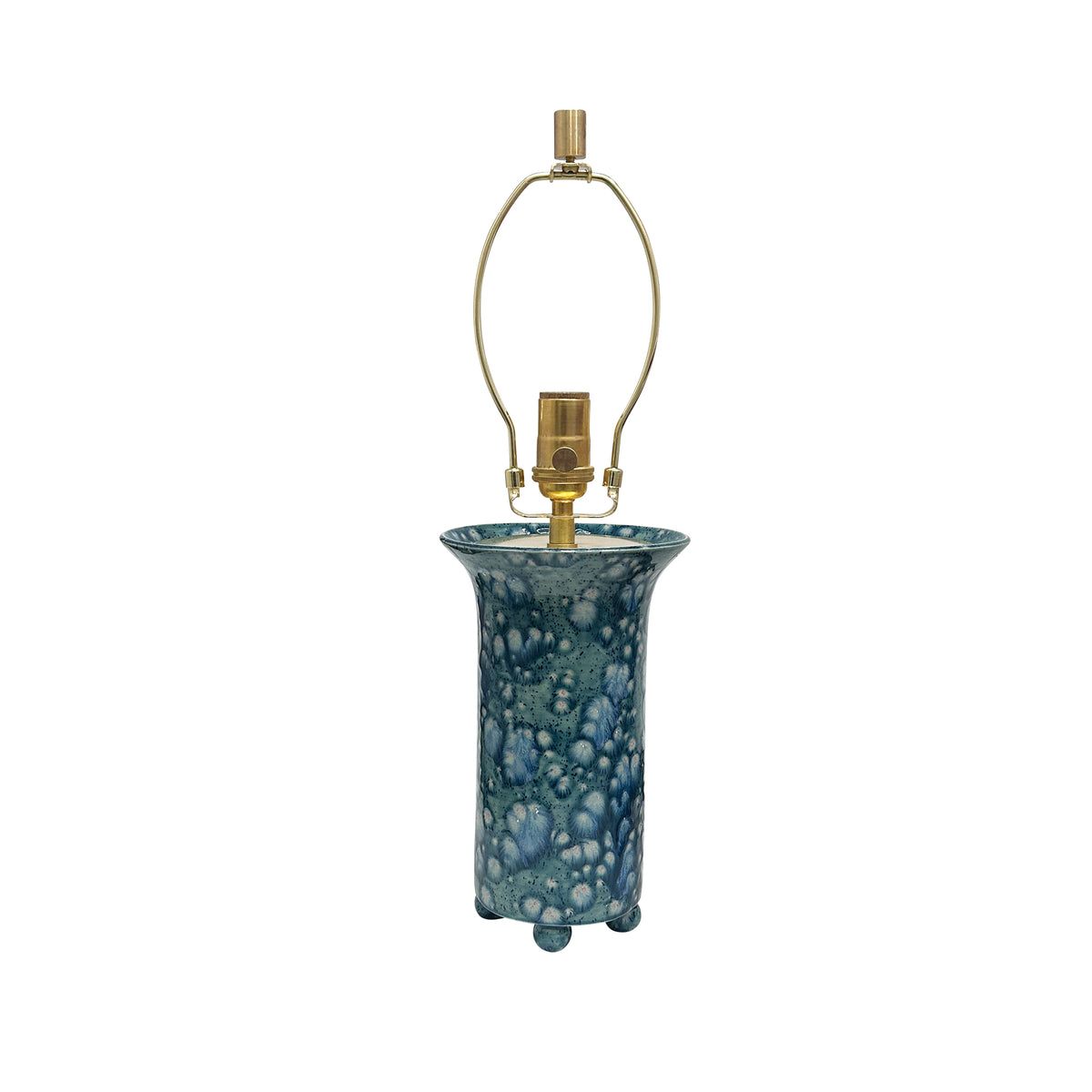 Small Ball Foot Lamp in Bursty Blue