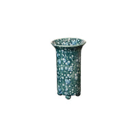 Ball Foot Vase in Bursty Blue Glaze