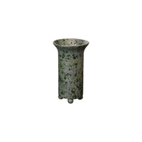 Ball Foot Vase in Slate Green Matte Glaze