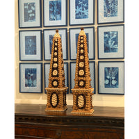 Marian McEvoy, Pair of Large Corkillage Obelisks