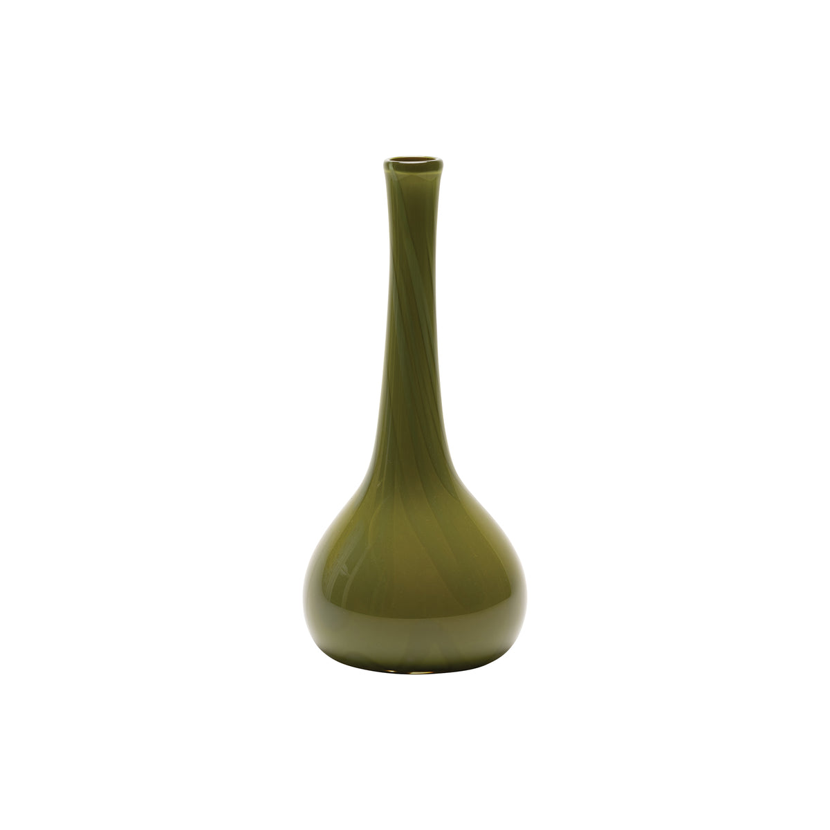 Olive Green Dropneck Vase