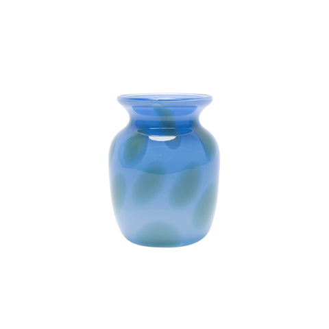 Sky Blue Vase with Jade Spots