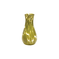 Pistachio / Transparent Spotted Bud Vase