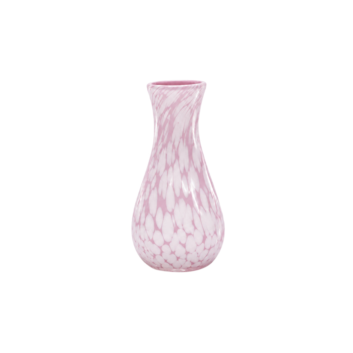 Soft Rose / White Spotted Bud Vase