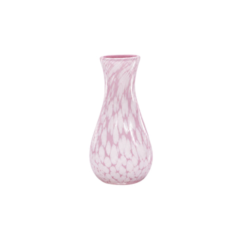Soft Rose / White Spotted Bud Vase