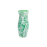 Cactus Green Vase with White Spots